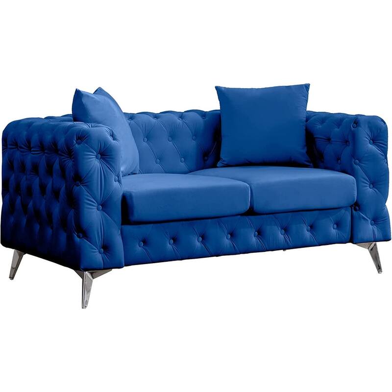 Mixoy Deep Button Tufted Sofa Couches,Velvet Modern Sofa Chair with
